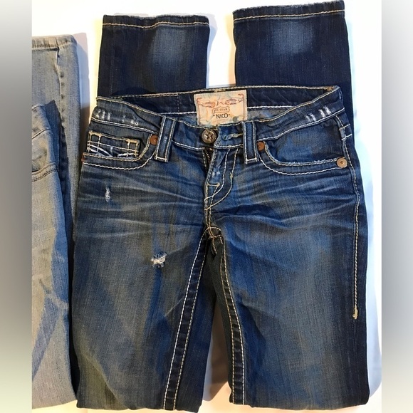 LOT OF 2 PAIR EUC JEANS SIZE 24” BIG STAR DENIM & AEROPOSTALE - Picture 4 of 7